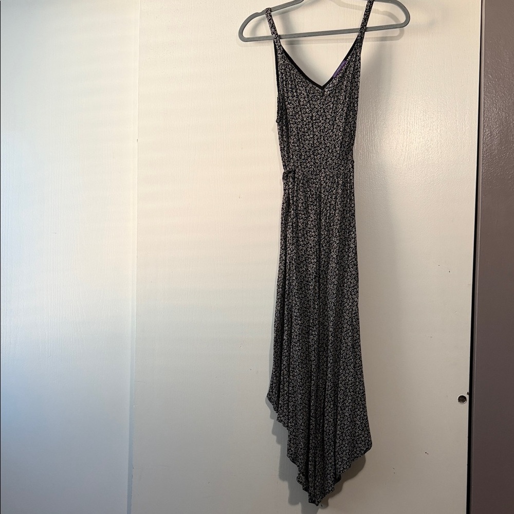 West Kei Black and White Asymmetrical Dress